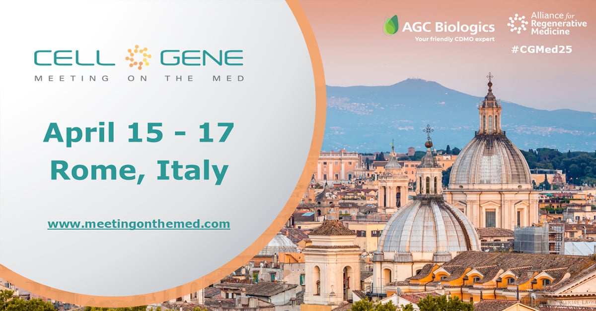 Join us at the Cell and Gene Meeting on the Med by ARM in Rome on April 15-17.