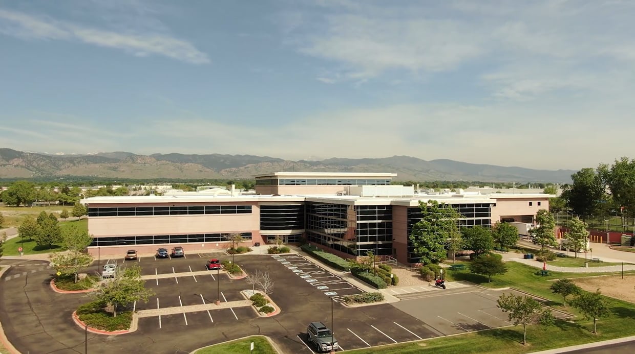 Boulder facility from drone view