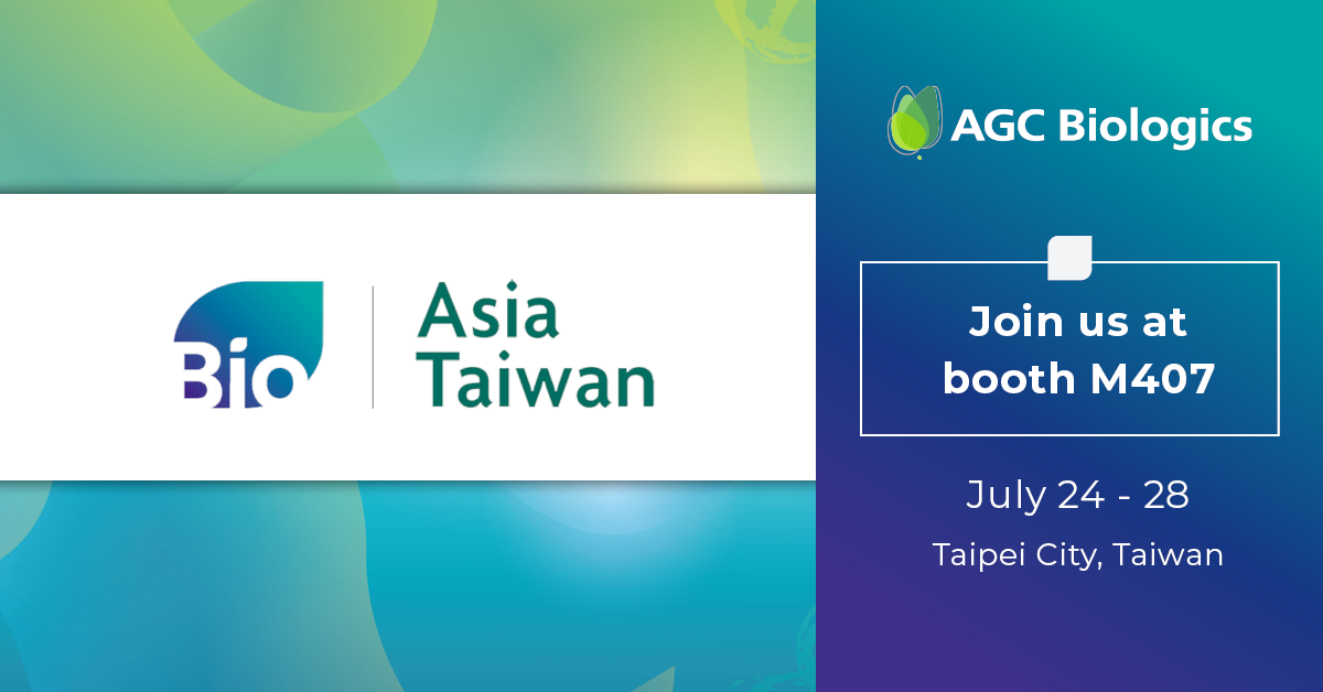 Join AGC Biologics at Bio Asia Taiwan July 24-28, 2024.