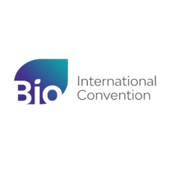 BIO International logo with background circle