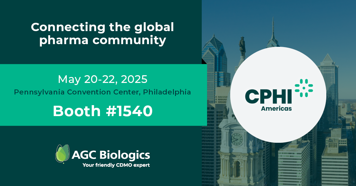Join AGC Biologics at CPHI Americas, May 20-22 in Philadelphia.