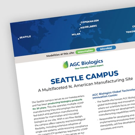 Mammalian & Microbial Manufacturing | Seattle | AGC Biologics