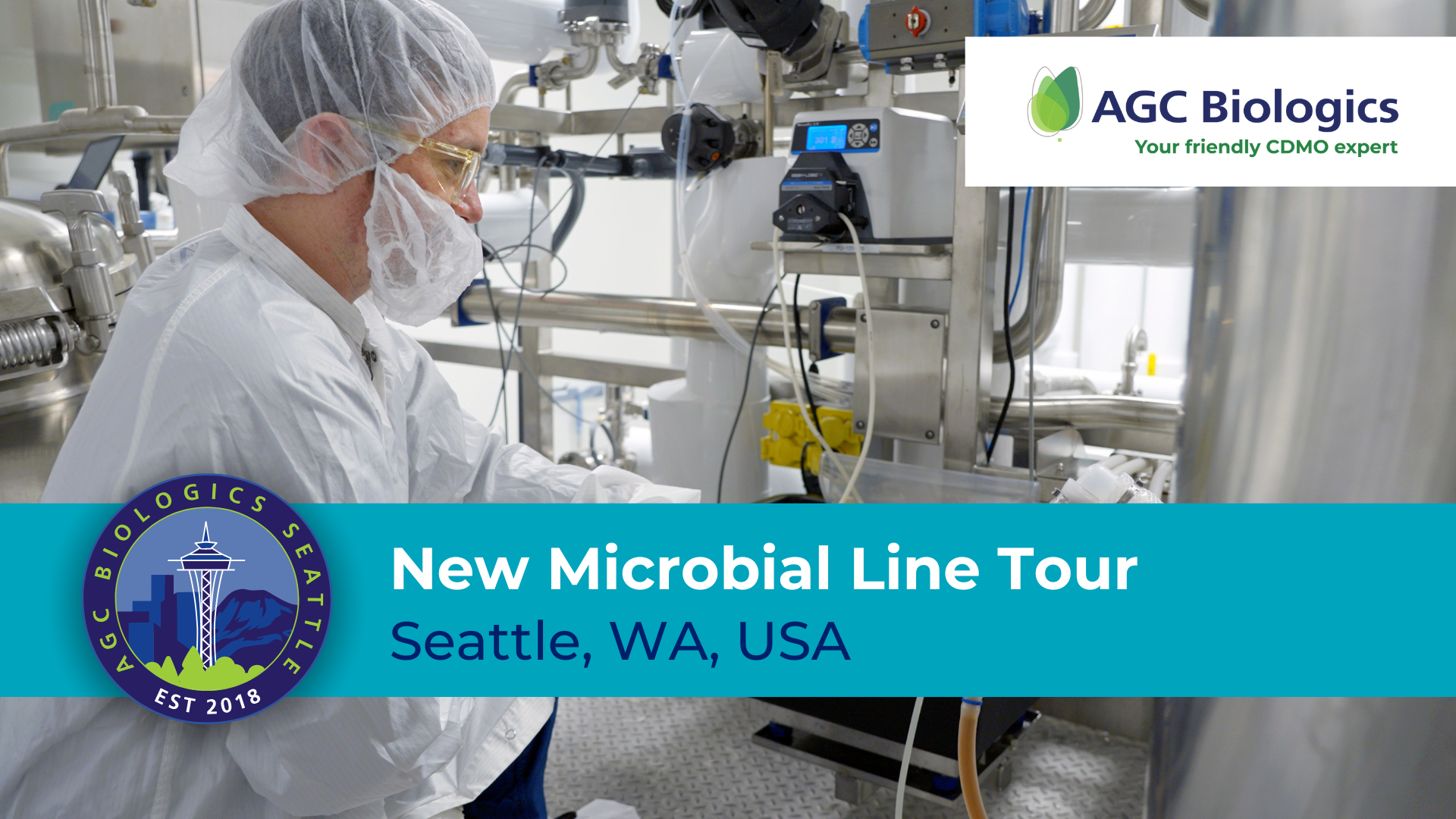 Watch our virtual tour of our new microbial line at our Seattle, WA campus.