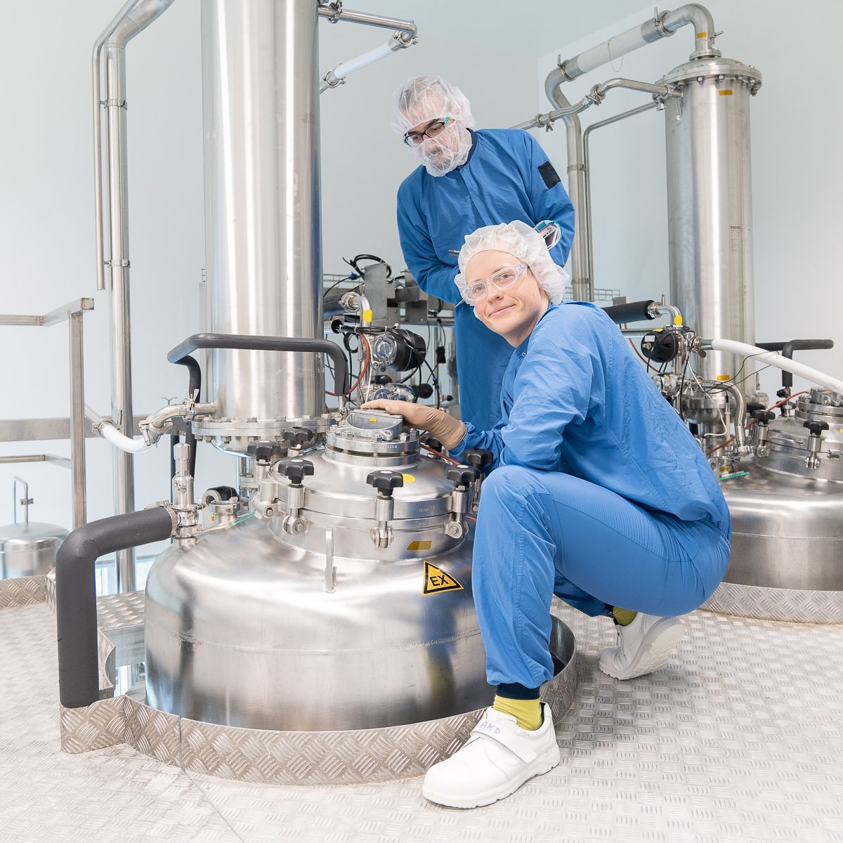 AGC Biologics production teams produce products at our site in Heidelberg, Germany 