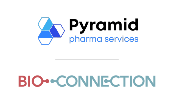 pyramid and bioconnection logos