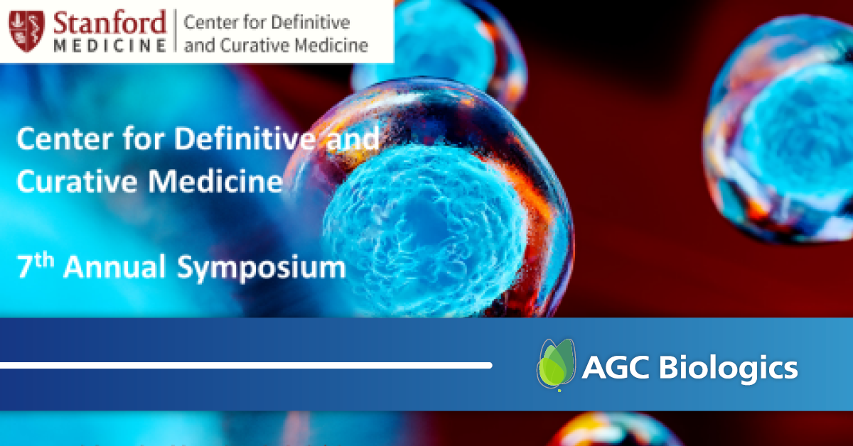 Join AGC Biologics at the CDCM 7th Annual Symposium on March 15 at Stanford.