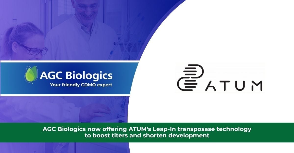 AGC Biologics Partners with ATUM to Accelerate Timelines for Cell Line Development