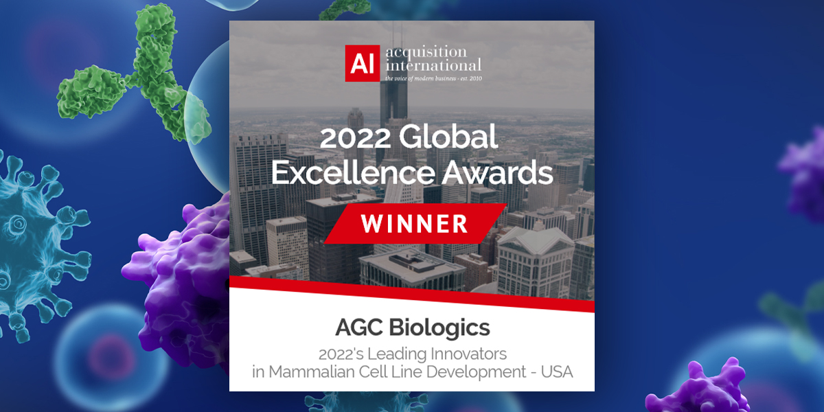 AGC Biologics, winner of 2022 Global Excellence Award.