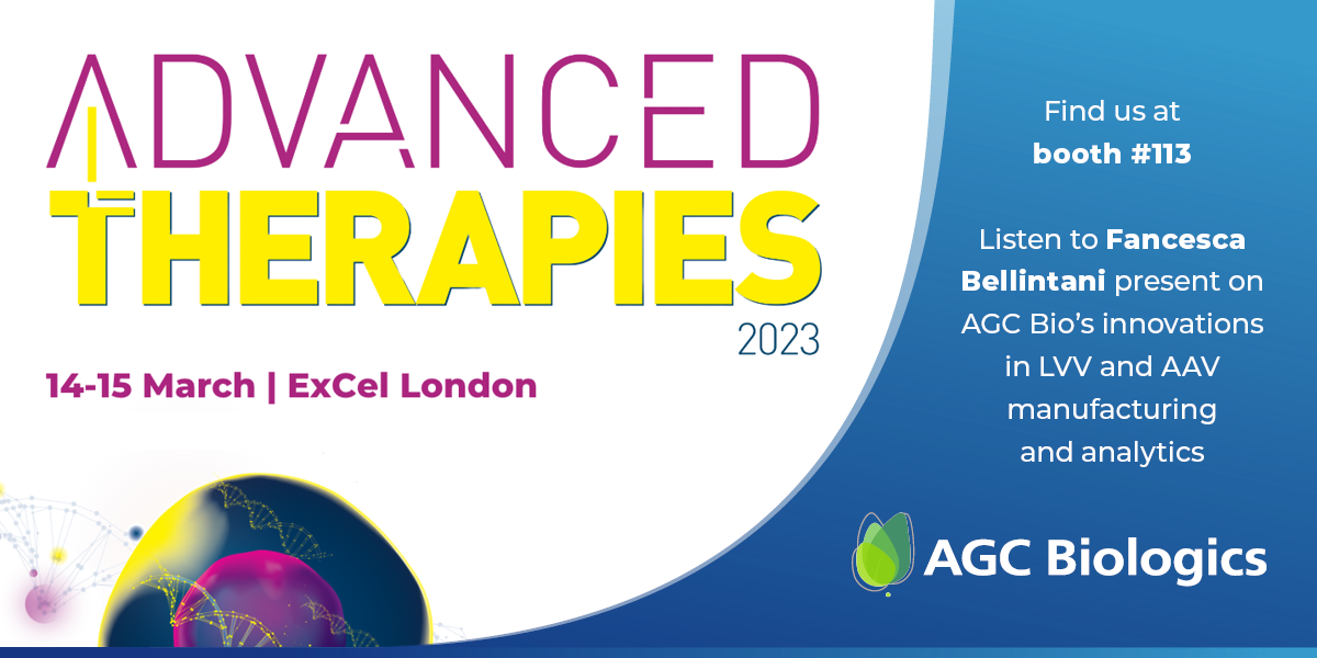 Join AGC Biologics at Advanced Therapies 2023 on March 14-15 in ExCel London