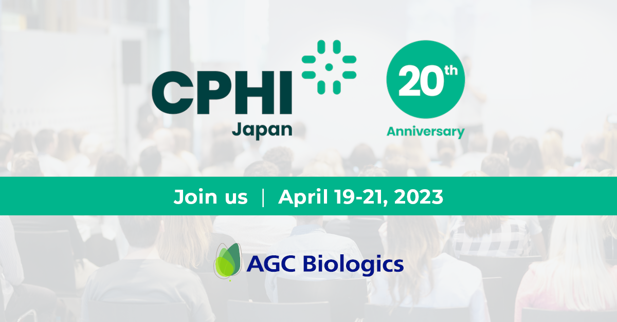 AGC Biologics will be attending CPHI Japan April 19-21, 2023.
