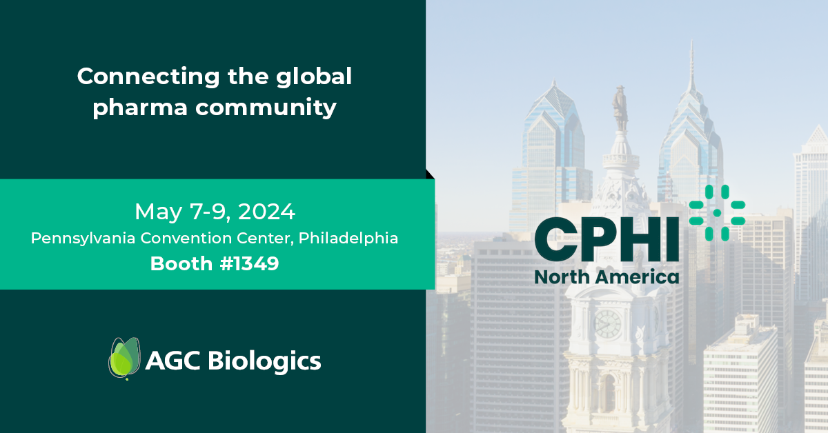 Join AGC Biologics at the 2024 CPHI North America event, May 7-9.