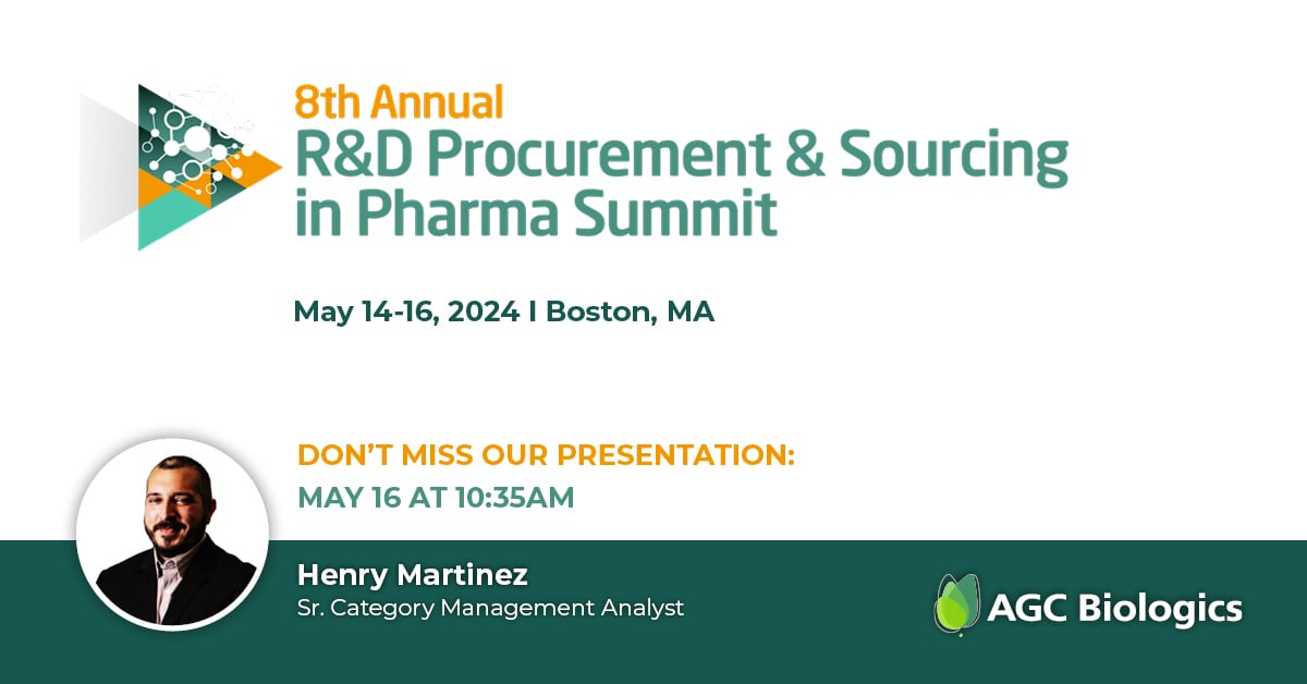 Join us at this year's R&D Procurement & Sourcing in Pharma Summit and watch our presentation on May 16!