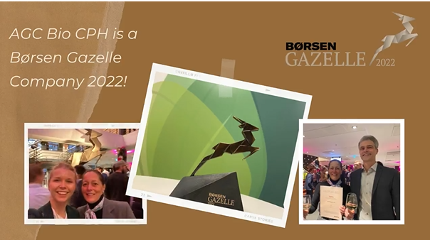 AGC Biologics recognized as a Børsen Gazelle company of 2022