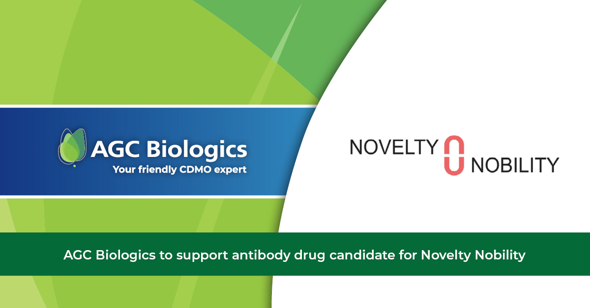 AGC Biologics Partners with Novelty Nobility for Cell Line Development and Phase I Preparations of Antibody Drug Candidate