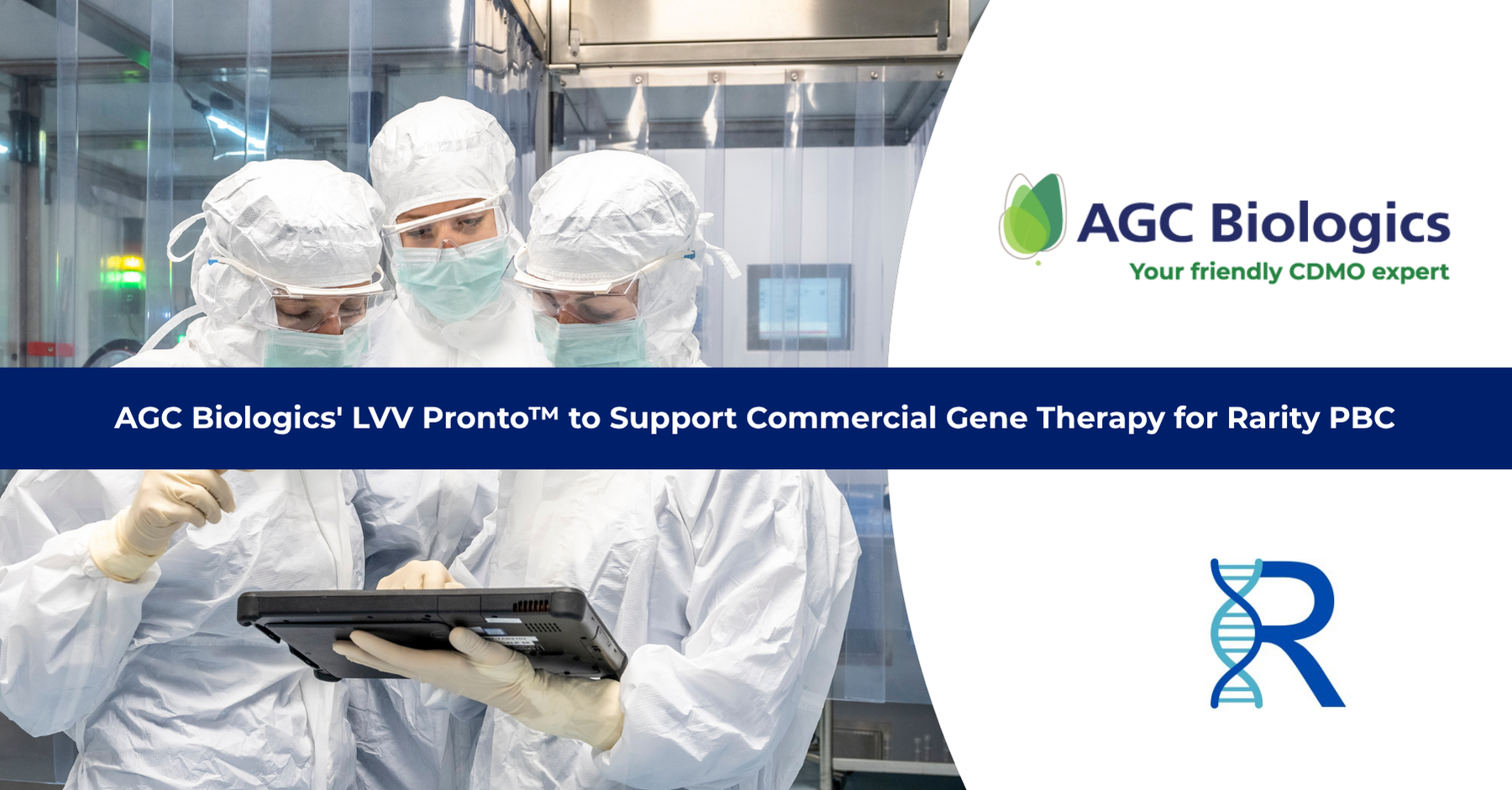 AGC Biologics Partners with Rarity PBC to Advance Life-Saving Gene Therapy for