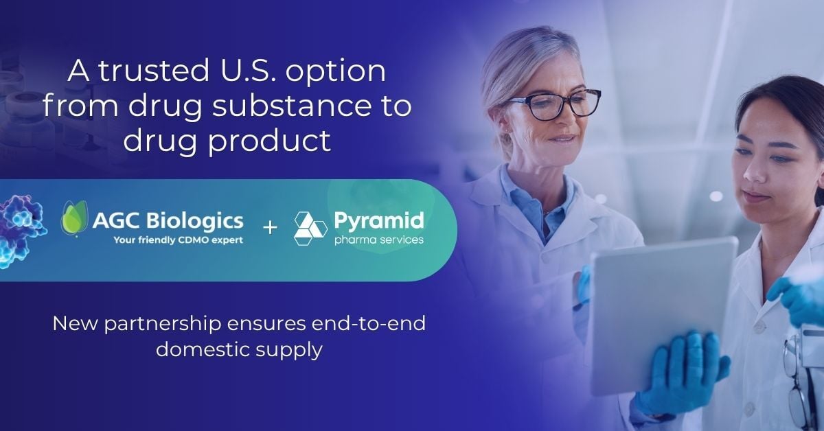 AGC Biologics Expands to Fill-Finish in U.S. Through Strategic Partnership with Pyramid Pharma Services